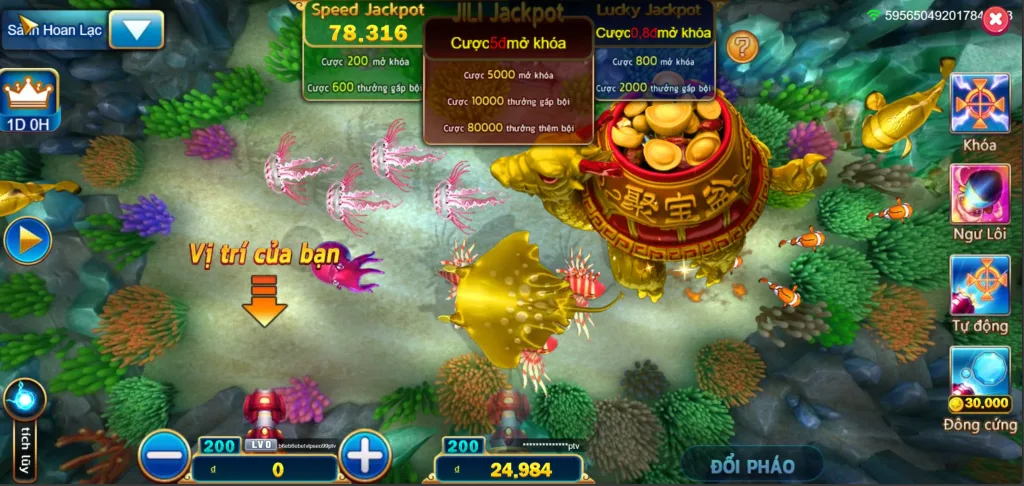 Bắn Cá Betvip Jackpot Fishing