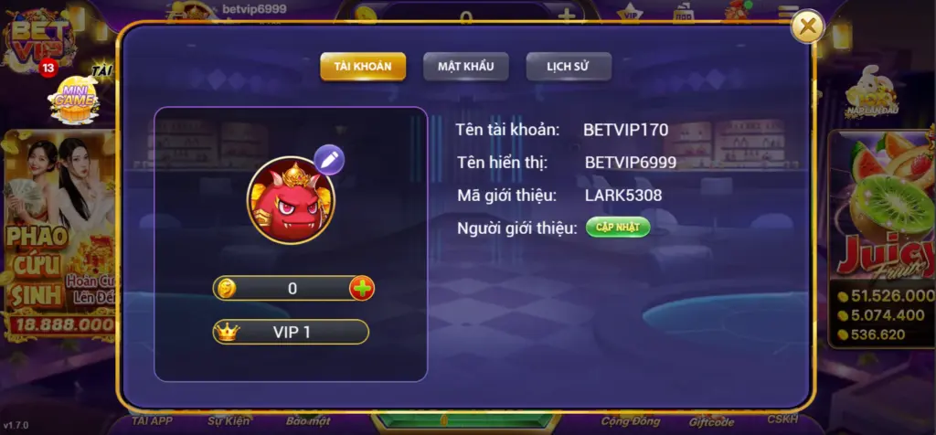 Profile Betvip